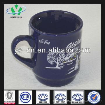 M042 Taza de cerámica de la Navidad del modelo Snowscape